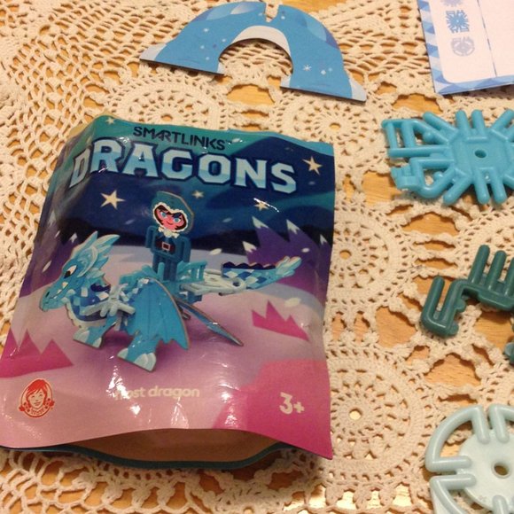 Smartlinks Frost Dragon Wendys Kids Meal Toy, like new in opened pack - Picture 4 of 6